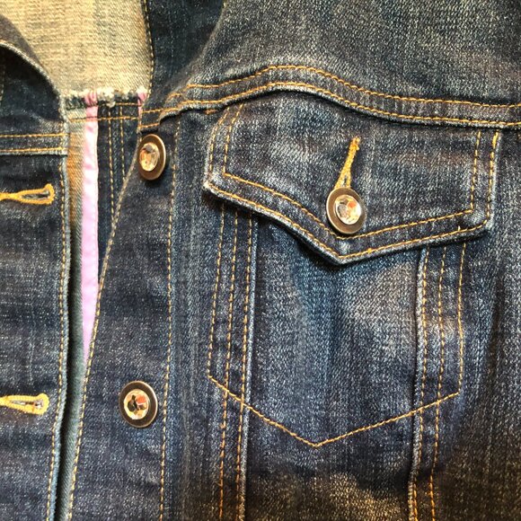 INC International Concepts Petite Denim Jean Jacket Size Medium NWOT - Picture 3 of 5